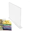 Vêtements Storage Clear Acrylique Closet Shelf Biblic-civateur à la maison Utilisation de la garde-robe Baffle