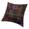 Couverture de circuit imprimé informatique Geek Geek 40x40cm Hacker Tech Tech Soft Luxury Throw Home Decor