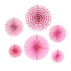 Party Decoration 6pcs/lots Stripe Dot Paper Fans Birthday Kids Wall Home Wedding