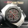 APビジネスリストウォッチロイヤルオークシリーズPrecision Steel Black Plate 26300st Automatic Mechanical 42mmカレンダータイミングメンズウォッチ