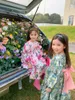 Flower Girls Sukienka Spring Kids Casual Long Rleeves Fashion Class