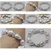 Stron perlé Habito S925 Sterling Sier Natural blanc Natural Baroque Big 15-25 mm Bracelet Bracelet Bracelet