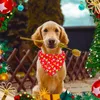 Dog Apparel 6Pack Bandana Christmas وشاح المثلث المرسالات kerchief مجموعة أزياء أزياء الأليفة زخرفة للقطط
