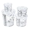 1pcs de tinta plástica copos de mistura de 385ml 750ml 1400ml 2300ml de mistura de tinta copo calibrado para mistura precisa de tinta e líquidos