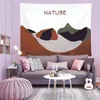 Tapisserier Tapestry Wall Hanging High-Definition Sandy Beach Picnic Rug Camping Tält Sleeping Pad Watercolor Home Decor tygfilt