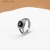 Clusterringen Black Agate Ring Dames Luxe designer sieraden Dames Gratis levering jubileumring L240402