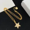 2024 Designer vintage kettingen Heren dames ketting start merk dubbele lett trendy gouden kettingen voor vrouwelijke sieradenontwerpers geschenken