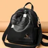 Backpack Style Dames Backpack Fashionable Casual Multifunctionele Simple en Lightweight Student Textuur Trend veelzijdige versie H240403