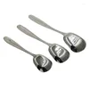 Posate set di posate cucchiaio cucchiaio in acciaio argenteo inossidabile grande specchio lucido con impugnatura da cucina da cucina utensile da tavolo da pranzo cucina