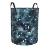 Laundry Bags Foldable Basket For Dirty Clothes Star Moon Starry Sky Storage Hamper Kids Baby Home Organizer