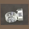 Kerzenhalter 100pcs Transparent Teelight Cups Round Wachs Dosen Gläser DIY Clear Cup Stand Accessoires