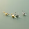 Orecchini insoliti orecchini a cerchio di dinosauro per adolescenti 925 ganci in argento sterling in oro orecchini per animali gravi donne regali