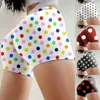 Shorts pour femmes 2024 Mode Sexy Slim Taille haute Polka Dotted Court Été Respirant pour les femmes Gym Fitness