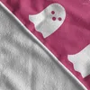 Serviette rose fantôme salle de bain 59x29 pouces serviettes de plage d'Halloween à double couture super absorbant décor rapide sèche pour