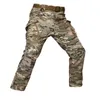 Pantalon masculin Hiver Softshell Military Tactical Mens Fleece Cargo imperméable Camouflage de combat de vent en vent.