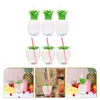 Gobelets jetables pailles fraise ananas bouteilles de boisson lumineuses en plastique eau beaux verres clairs pour boissons fête