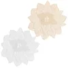 Tischmatten 2pcs hohles Design placemat dekorative Blumenform auf Hitzeresistenten Kissen