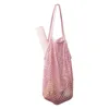 Shopping Bags Convenient Function 2024 Fashion Lady Foldable Recycle Bag Eco Reusable Lined Fruit Vegetable Storage Grocery