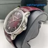 Athleisure AP Wrist Watch Code 11.59 Série 15210BC Platinum Smoked Wine Red Mens Fashion Casual Business Back Transparent Mechanical Watch