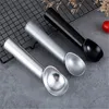 Ny rostfritt stål glasssked bärbar aluminiumlegering non-stick anti-feze glass baller scoop hem kök verktygshomealuminum legering glass sked