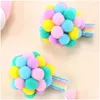 Hair Accessories 2Pcs Sweet P Clips For Baby Girls Handmade Rainbow Balloon Side Clip Barrettes Fashion Hairpin Hairgrips Ornament Dro Otxkd