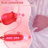 Rose Toy Dildo tryckande vibrator för kvinnor äggklitoris sucker stimulator tunga slickar vuxna varor suger sex leksaker kvinnlig 240312