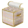 Present Wrap Ornament Storage Box Store upp till ornament Hållbar julbehållare Dual dragkedja Justerbar stor arrangör