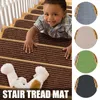 Carpets 1PCS 76x20cm Soft Stair Tread Pads Self Adhesive Absorbent Carpet Pad Protection Anti-Slip Washable Stepping Mat