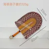 Designer fan hand woven seaweed hanging fan Vietnamese ethnic fan Nordic wall decoration high quality hand woven summer fan