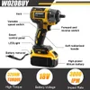 Wozobuy 21v trådlös borrbeladdningsbar elektrisk skruvmejsel Litiumbatteri Hushåll Multifunktion 2 Speed ​​Power Tools 240402