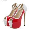 Chaussures habillées liyke 2024 Nouveau noir rouge talons haut