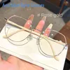 Sunglasses Clear Glasses Women Polygonal Metal Frame Eye 0 Flat Mirror Girls Eyewear Anti Blue Light Fashion Eyeglasses