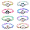 Eenhoorn kralen armbanden meisjes eenhoorn thema verjaardagsfeestje decor benodigdheden snaphouder knoppen koepel eenhoorn charmes armband geschenken