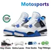 4 Scarpe da basket 4s Sneaker da uomo allevati reinventati Military Black Cat White Thunder Blu Basso Motosport Medio Ulivo Uomo da donna Sneaker Sports Sports