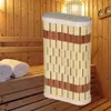 Travesseiro de sauna natural apoio de cabeça ergonômica suprimentos de relaxamento de suporte para o pescoço de almofada doméstica backrest