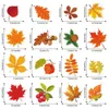 Fensteraufkleber 64pcs Herbst klungen für Glasfenster Herbst Thanksgiving Home Office Dekorationen