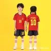 Kläderuppsättningar 2023 Brasilier National Team Soccer Jerseys Germanys Spanien Portugal Japan Mexico Sydfranska Korea Baby Rompers Bo Drop Otayp