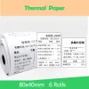 Cartes 80x40mm 10pcs réception thermique du papier billet de facture pos thermique PAPIER 80 mm pour mobile POS Mobile Imprimanter Paper