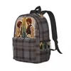 Rackpack outlander потерял любовный клетчатый тартанский рюкзак подросток для подростка книги модные школьные сумки школьные сумки рюкзак с плечами сумка