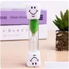 Novelty Items 3 Minutes Sand Timer Clock Smiling Face Hourglass Decorative Household Kid Toothbrush Gifts Christmas Ornaments Temporiz Otub6