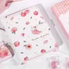 Notebooks Cute A5 Peach Pink Sweet Diary Notebook Magnetic Hand Book Girls Gift Journal Planner School Supplies Korean Stationery