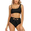 Kvinnors badkläder Kvinnor Push Up Swimsuit Two Piece Bikinis Set Sexig Summer Plus Size Bading Suit Beachwear Tankini Swimming Suits-XL