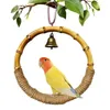 Other Bird Supplies Pet Parrot Ring Toy 1PCS Safe Durable Swing Cage Lightweight Wear Resistant Chewing With Bell