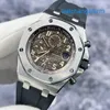 Athleisure AP Wrist Watch Royal Oak Offshore Series 26470st Précision Steel Brown Disc Timing Fonction Automatic Mecanical Mens Watch 42mm