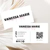 Cartes Carte de visite minimale 300gsm Cartes papier avec QR Code Impression de bricolage Business Besoin