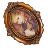 Frames Po Frame Vintage Decor Creative Holder Oval Embossed Picture Resin European Decorative Home