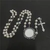 Сублимация пустые ожерелья для бусин подвески для женщин мужские ожерелья подвесные украшения для тепловой печати