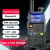 UV5RH Pro Max Baofeng Walkie Talkie 3800MAH Bateria USBC 145W Sześć pasm częstotliwość kopiowania Wirless 999 CH Ham Radio Aktualizacja 240326