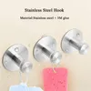 Haken 2 stks roestvrij staal zwarte muur muur haak badkamer handdoek plank plank keuken roestvrije opberg hanger houders