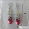 Boucles d'oreilles en lustre en pente